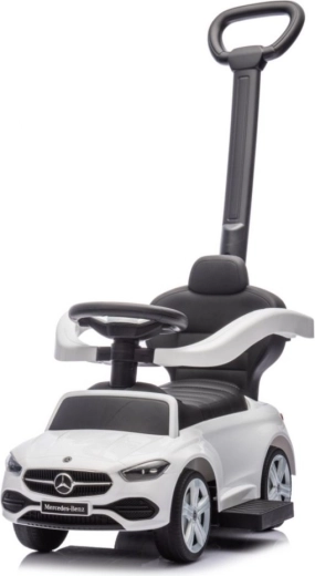 Correpasillos infantil MERCEDES C-Class S con barra de empuje blanco