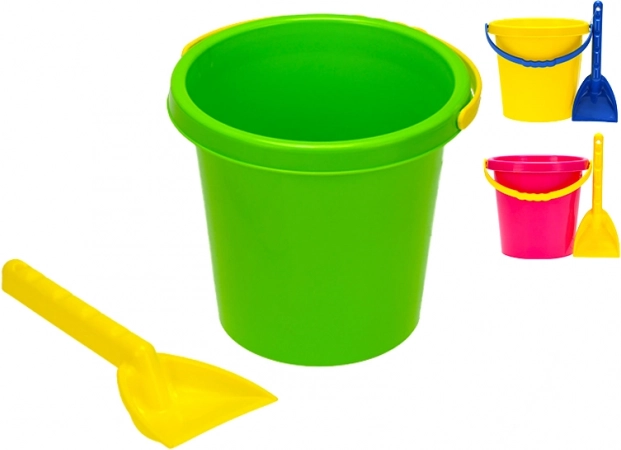 Set de arena con cubo de 17 cm y pala