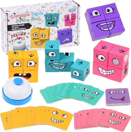 Expression Puzzle – juego de rapidez y atención de construcción de caras y emociones contrarreloj
