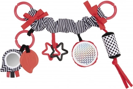 Canpol babies juguete colgante de alto contraste para cochecito y silla de coche SENSORY
