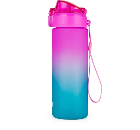 Botella para beber OXY 600 ml Ombre Azul-Rosa