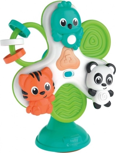 Carrusel infantil con animales para trona con ventosa