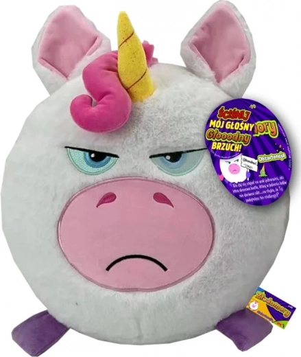 Złodomory, unicornio Obżartencja de peluche con sonidos, 31 cm