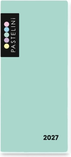 Agenda semanal Pastelini en funda de PVC 2027 verde
