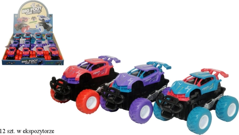 Coche todoterreno con tracción por fricción que se transforma en robot - 1 pieza