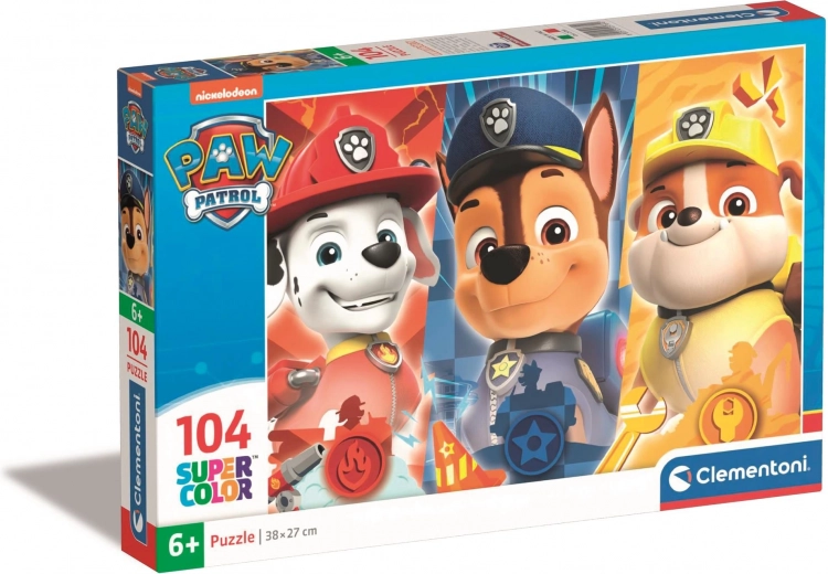 Puzzle de 104 piezas con motivo de Paw Patrol de Clementoni