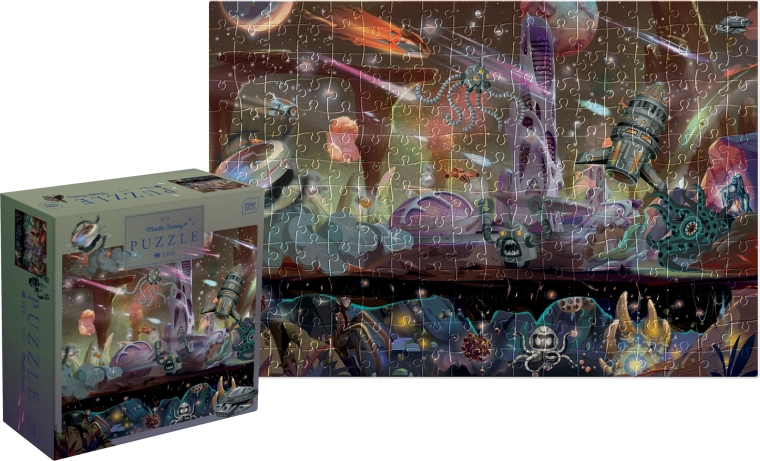 Puzzle Mettalic Fantasy: expedición al espacio 500 piezas