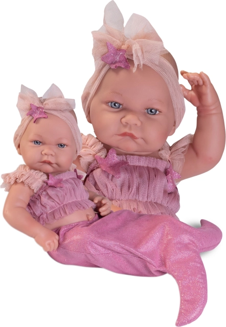 Muñeca bebé realista con cuerpo totalmente de vinilo 42 cm