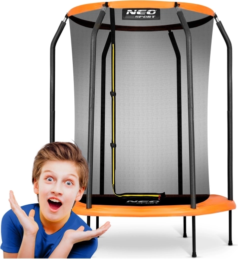 Trampolín infantil de jardín 152 cm con red de seguridad NEO-SPORT
