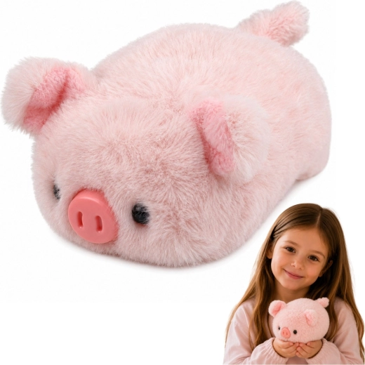 Cerdito de peluche rosa 16 cm - 1 pieza