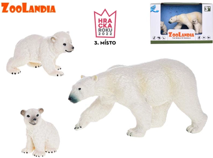 Zoolandia osa polar con crías – set de figuras de animales
