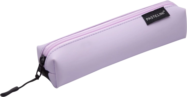 Estuche Pastelini estrecho con banda elástica violeta