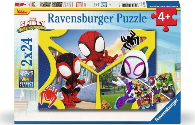 Puzzle Ravensburger Spidey 2x24 piezas