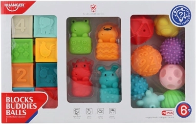 Gran set de juguetes para bebé para el desarrollo de los sentidos de Huanger