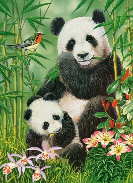 Puzle Castorland Panda Brunch de 300 piezas