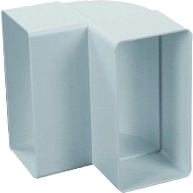 Codo vertical CKP 2×110×55 mm para conductos planos