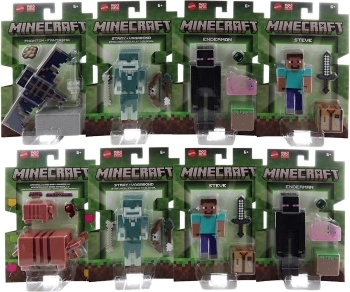 Figura de Minecraft de 8 cm con pieza del portal