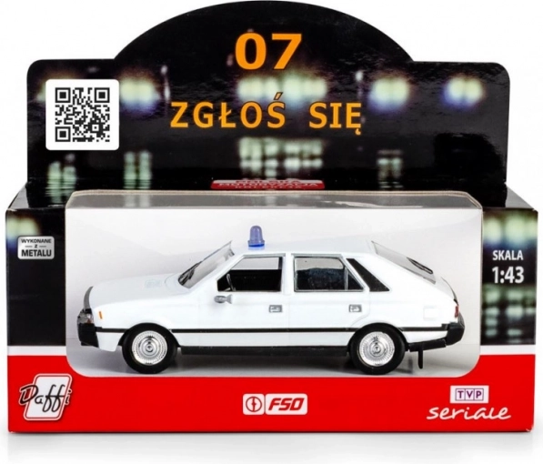 Coche de policía polaco POLONEZ 07 zgłoś się 1:43 modelo metálico