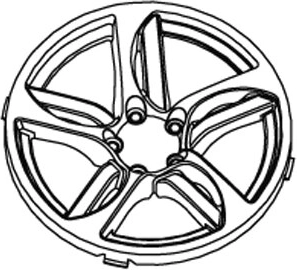 Cubiertas de ruedas traseras para ride-on Lamborghini Murcielago (JAMARA) - juego de 2 uds