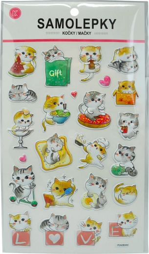 Pegatinas de gatos 24 uds