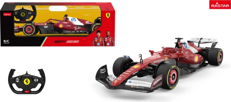 Coche RC Rastar Ferrari SF-25 1:12 rojo