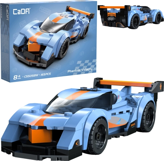 Set de construcción CADA coche de carreras Phantom Velocity 165 piezas