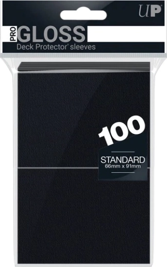 Fundas para cartas Ultra PRO PRO-Gloss estándar negras (100 uds)