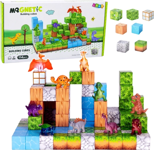Bloques de construcción magnéticos Mundo 3D – 114 piezas