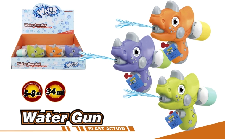 Pistola de agua dinosaurio