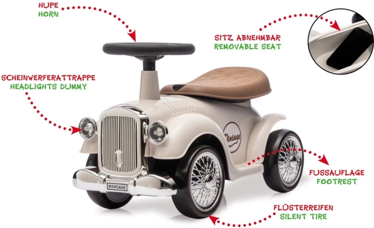 Coche correpasillos JAMARA Classic Car blanco