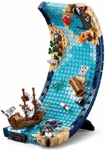 Sluban Expedición de Colón: set de construcción creativo de ola con barco