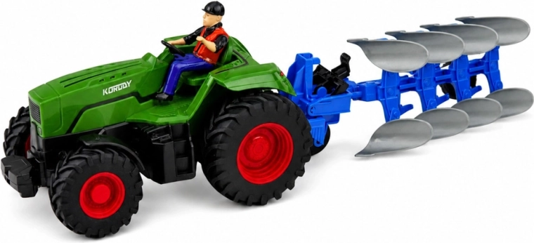Arado desmontable para jugar a trabajar en el campo