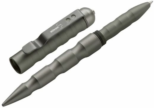 Böker Plus MPP bolígrafo táctico gris de aluminio