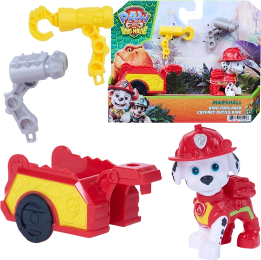 Spin Master La Patrulla Canina Dino: La Película Marshall – figura con remolque y accesorios