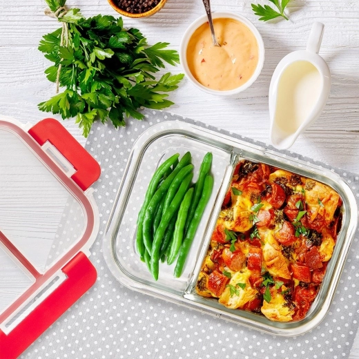 Dos compartimentos para una separación perfecta de los alimentos