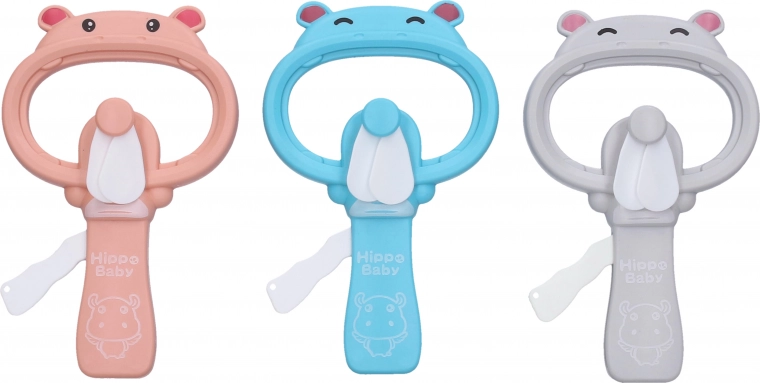 Ventilador de mano Hipopótamo 18 cm