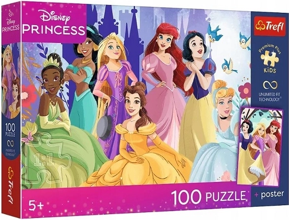 Puzle infantil Premium Plus relax con princesas 100 piezas