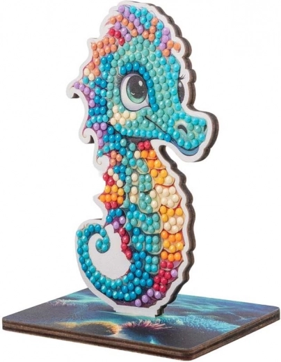 CRYSTAL ART Pintura con diamantes Caballito de mar
