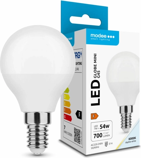 Bombilla LED G45 7 W E14 blanco frío 700 lm Modee Lighting