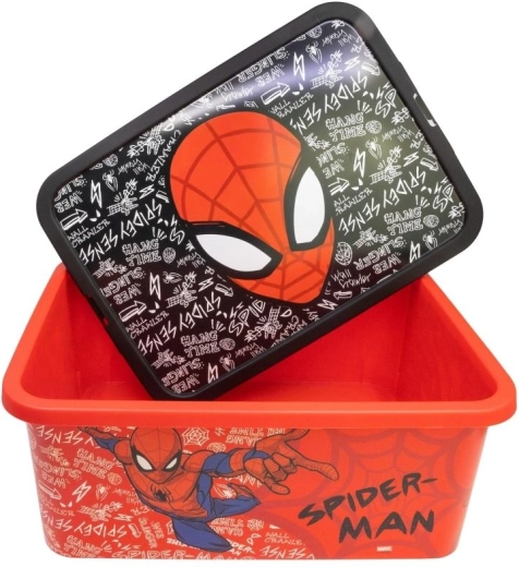Motivo Spider-Man y práctico volumen de 13 litros