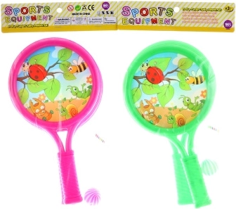 Set infantil de palas con pelota y cesta – motivo de animales