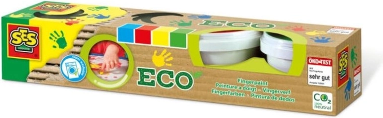 Pinturas de dedos SES Eco 4 colores