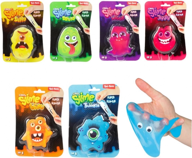 Monstruo de slime con ojos 49 g – 6 colores