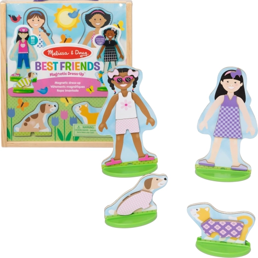 Muñecas magnéticas para vestir Melissa & Doug Best Friends