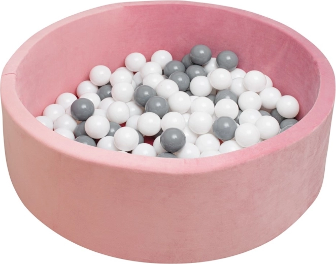 Piscina seca infantil con pelotas New Baby rosa