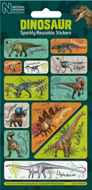 Pegatinas brillantes de dinosaurios