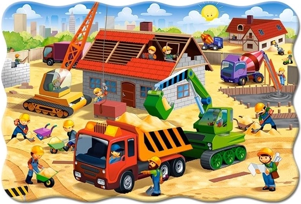Puzzle MAXI de 20 piezas – casa en la obra