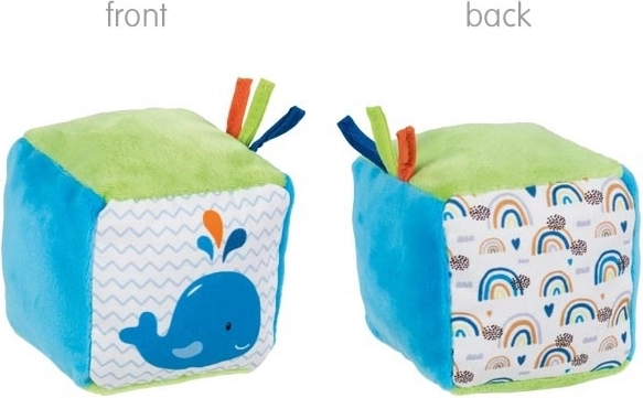 Goki Cubo motriz textil Ballena Arcoíris