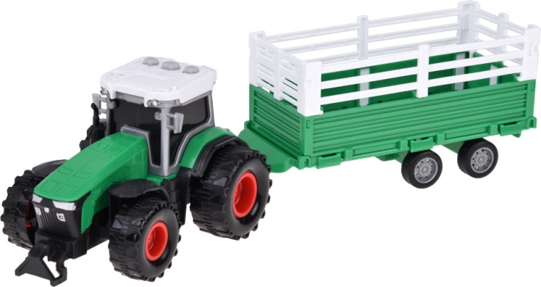 Tractor con remolque y botones de sonido