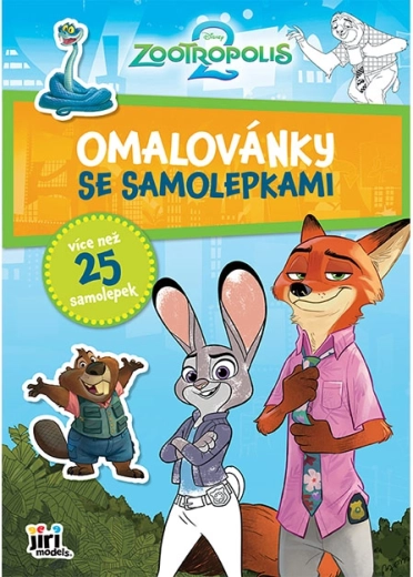 Libro para colorear A4 con pegatinas Zootropolis - 1 unidad
